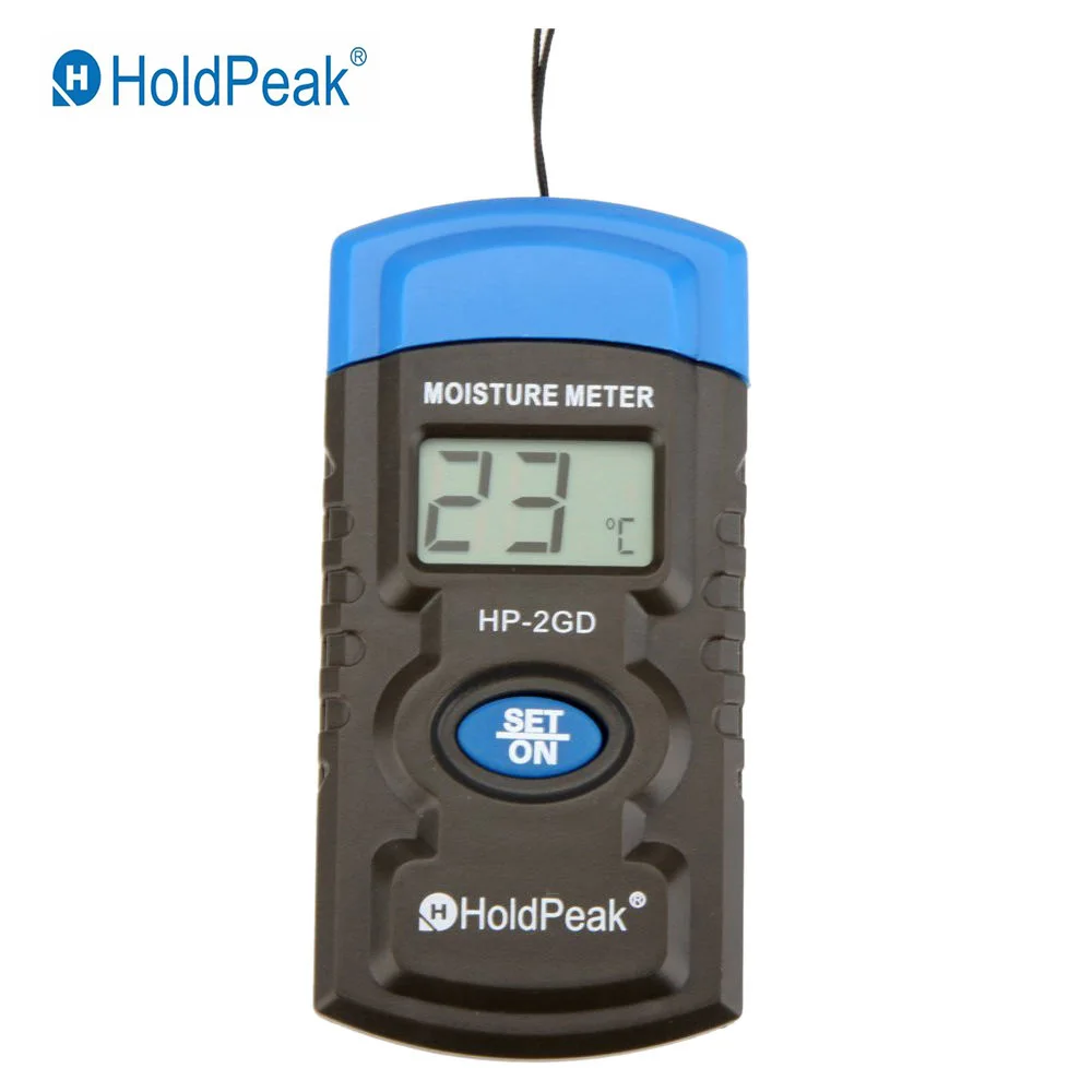 HoldPeak HP-2GD 3-в-1 два пальца Мини цифровой измеритель влажности древесины дерева
