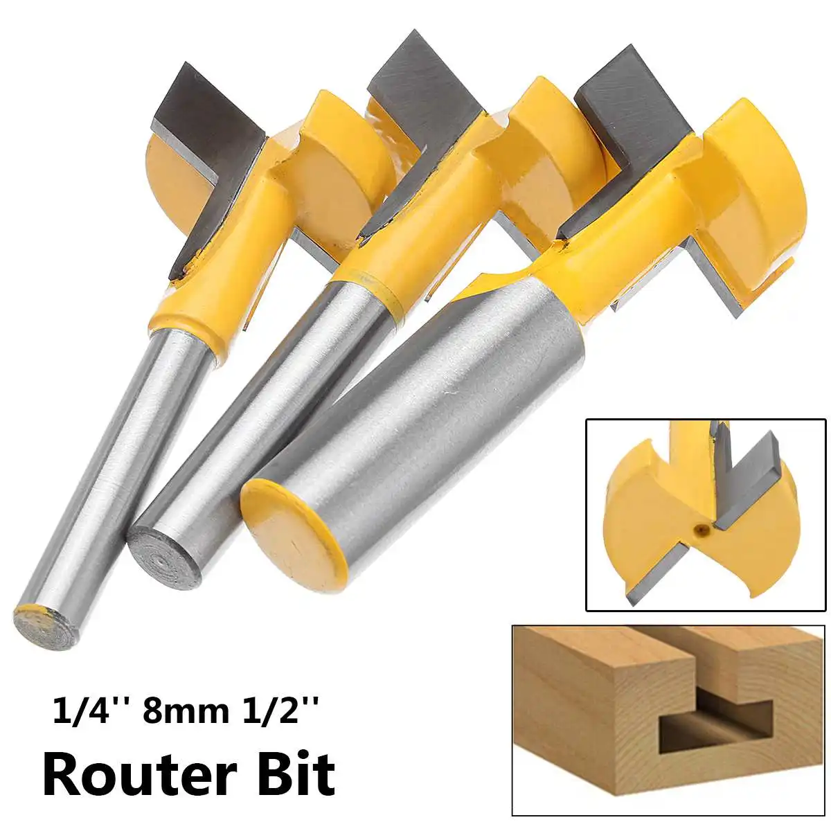 router bits wood woodworking cutting milling carbide set tenon tools tool 8mm shank engraving