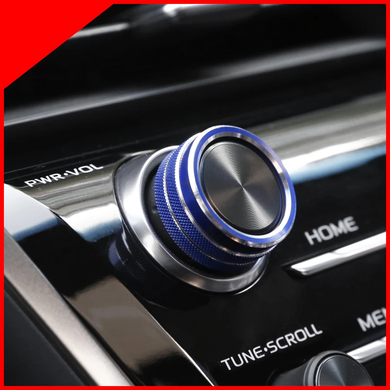 

A Little Change Stainless Steel Audio CD Adjustment Button Decoration Ring for Toyota Camry 2018 2019 8 8th accessories