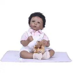 NPK Реалистичная кукла реборн Мягкая силиконовая возрождение куклы реалистичные Комплект детских игрушек