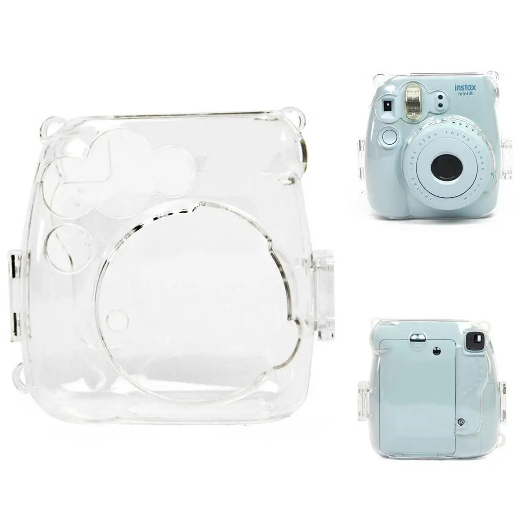 

Simple Transparent Soft Camera Bag Protective Case Cover for Instax Mini 9 8 8+ Camera with Strap
