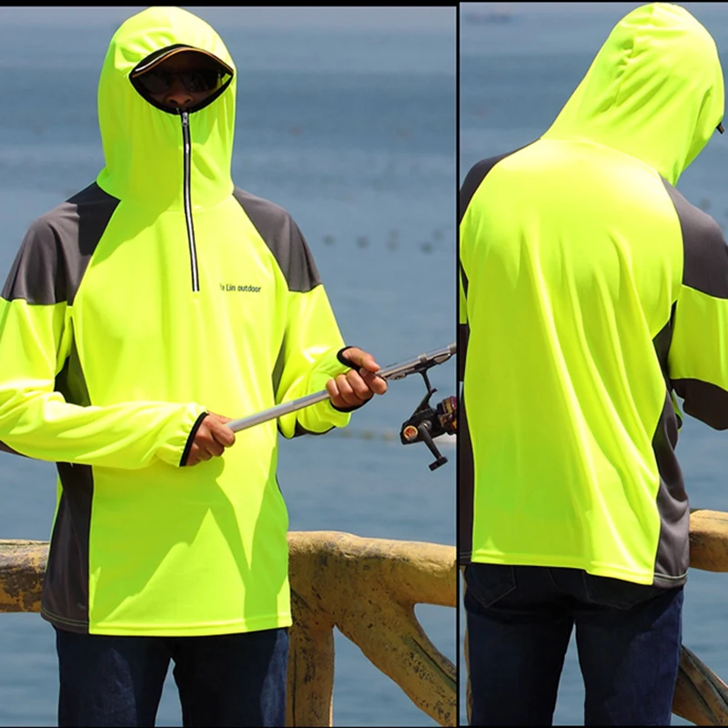 Одежда для рыбалки, для улицы, быстросохнущая, анти-УФ, дышащая, Солнцезащитная рубашка, пальто, летняя мужская спортивная одежда, аксессуары для рыбалки