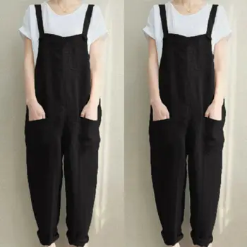 

US STOCK Women Ladies Jumpsuit Long Pants Women Summer Casual Sleeveless Romper