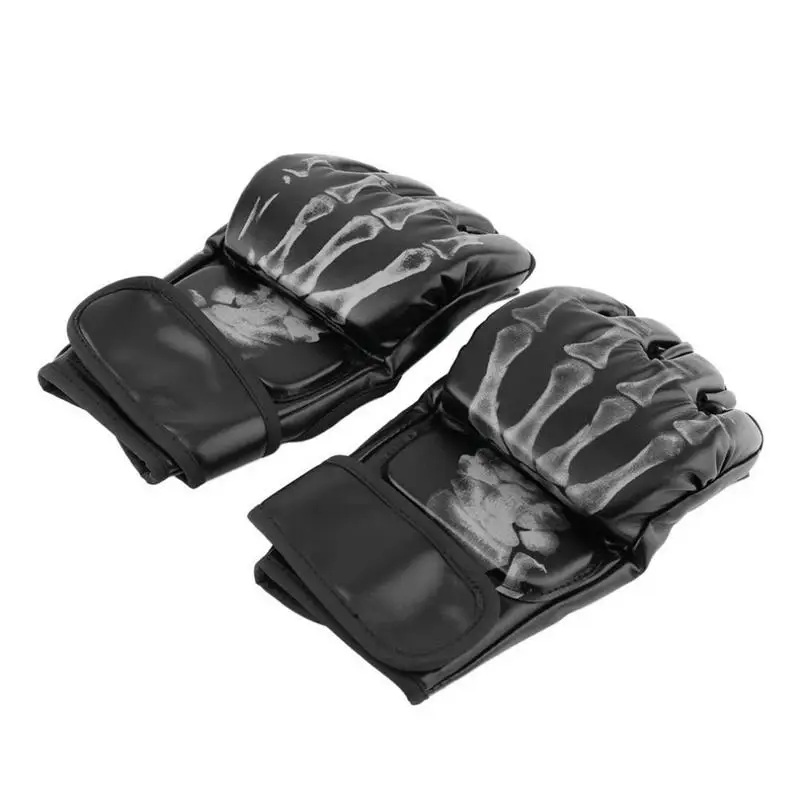 

Wulong Half Finger Boxing Gloves Sanda Fighting UFC Fight Training MMA Set Punching Sandbags Sparring Professional Wrestling Fis