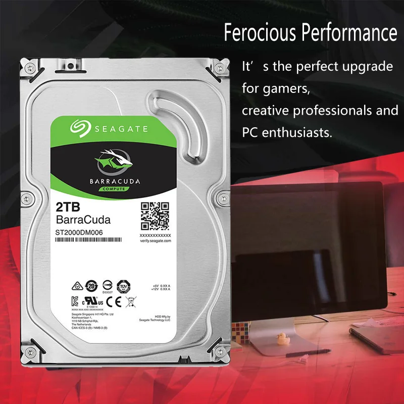 Seagate 2 ТБ жесткий диск HDD рабочего внутренний HD 2000 Гб 7200 об/мин 256 м 3 5 &quot6 ГБ/сек. Кэш
