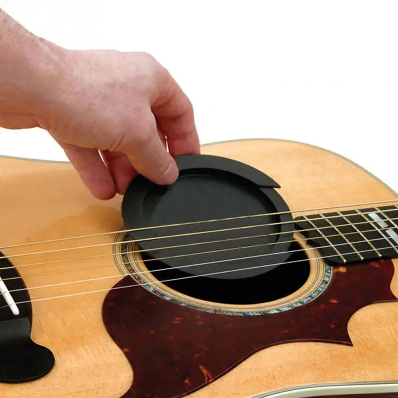 

Black Silicone Acoustic Classic Guitar Buster Sound Hole Cover Block Stop Plug Noise Reduction Guitar Accessories Size S M L