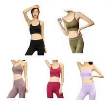 Новое Спортивное нижнее белье для женщин, ударопрочный регулируемый бюстгальтер для красоты, майка для йоги, спортивный бюстгальтер для бега