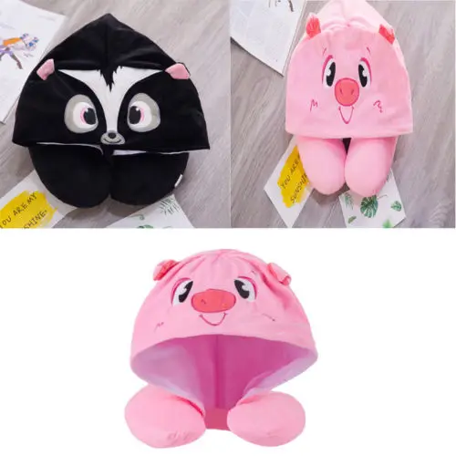 

Stock Hooded Neck Travel Pillow with Drawstring Hood Microbead Filled Sleeping