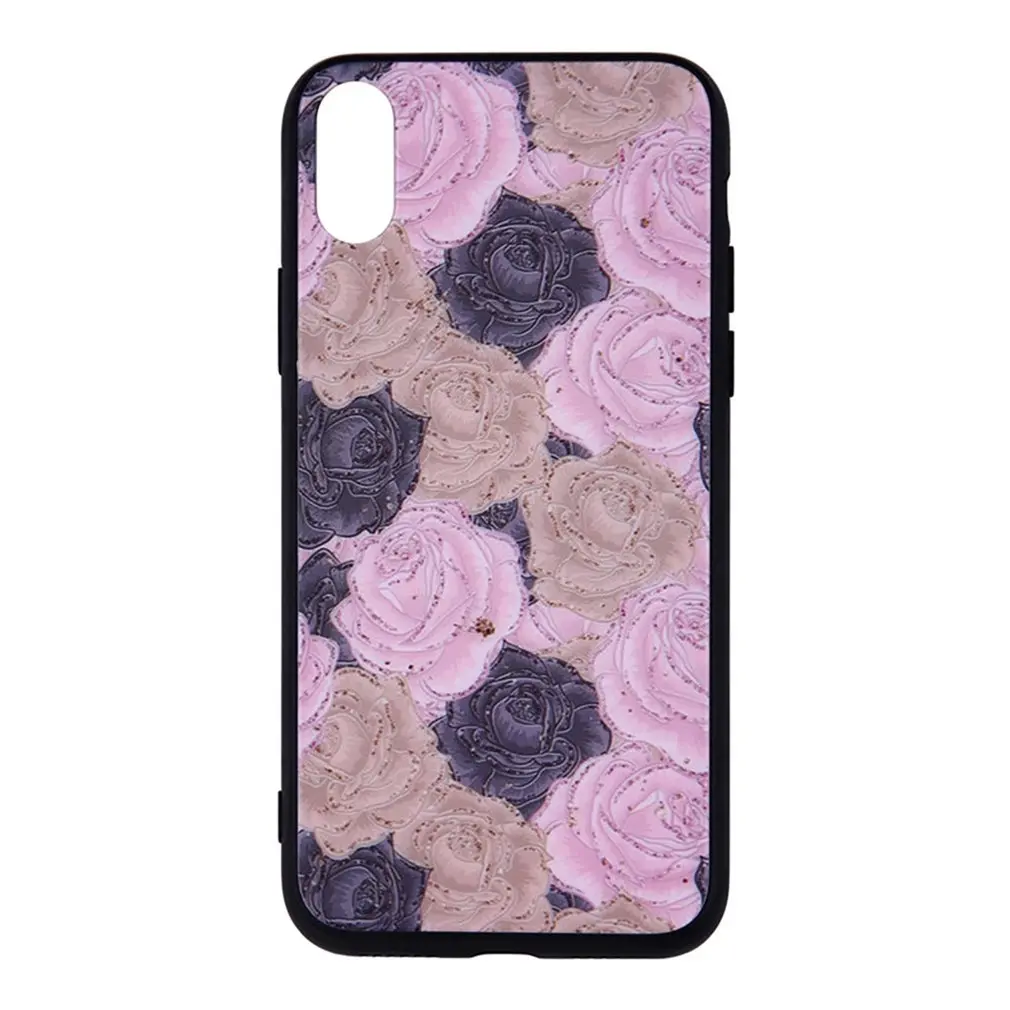 Rose Flower Aurora Glass Phone Case Cover Shell Cellphone Case Protection Man Woman Fashion Accessories,Mobile Phone