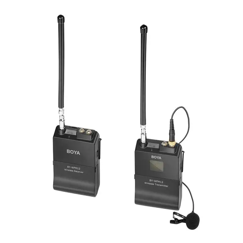 

BOYA BYWFM12 Wireless VHF Microphone System For DSLR Camera IPhone Camcorder Audio Recorder Tablet Dual Jacke For Transmitter