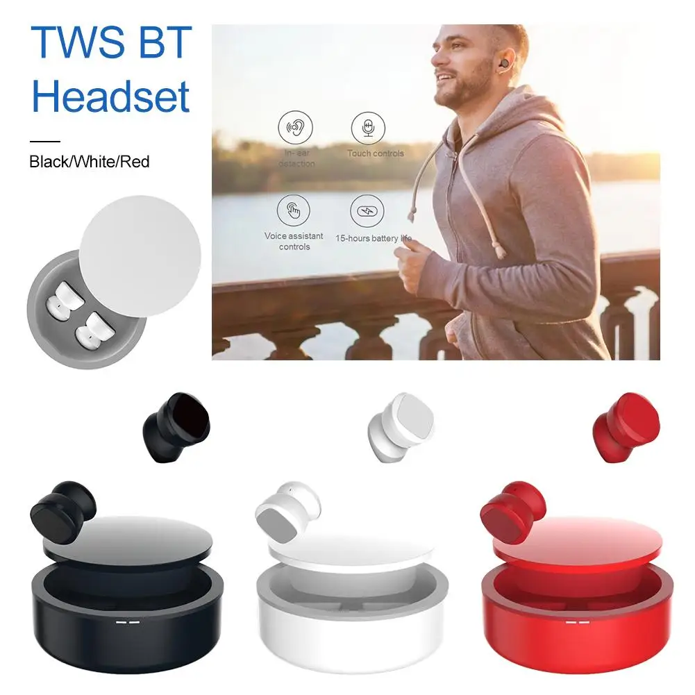 

Stereo Wireless Bluetooth Headset BK 2.0 TWS Wireless Bluetooth 5.0 Headset IP68 Waterproof Earbuds With Charging Compartment