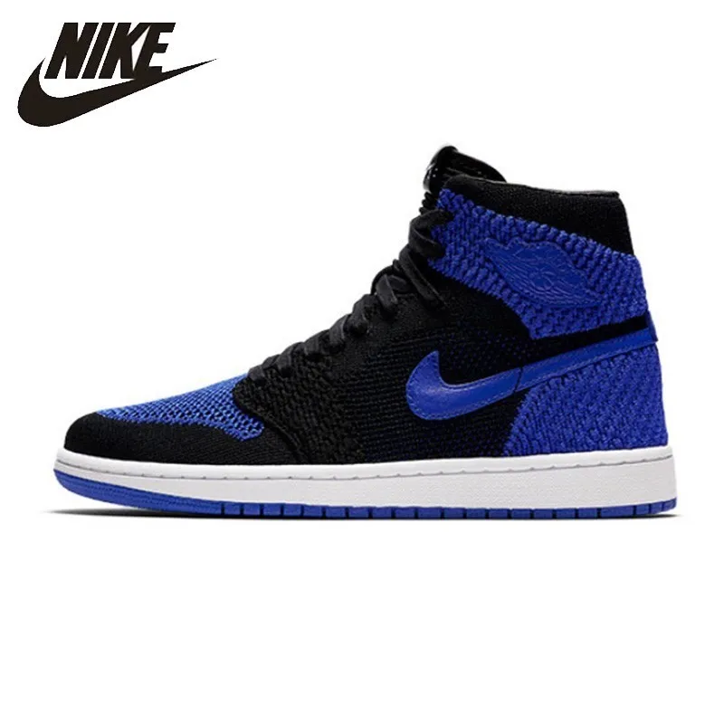 Nike Original Air Jordan 1 Flyknit Basketball Shoes AJ1 Authentic Men's Breathable Sports Sneakers New Arrival # 919704 Nike Original Air Jordan 1 Flyknit Basketball Shoes AJ1 Authentic Men's Breathable Sports Sneakers New Arrival # 919704