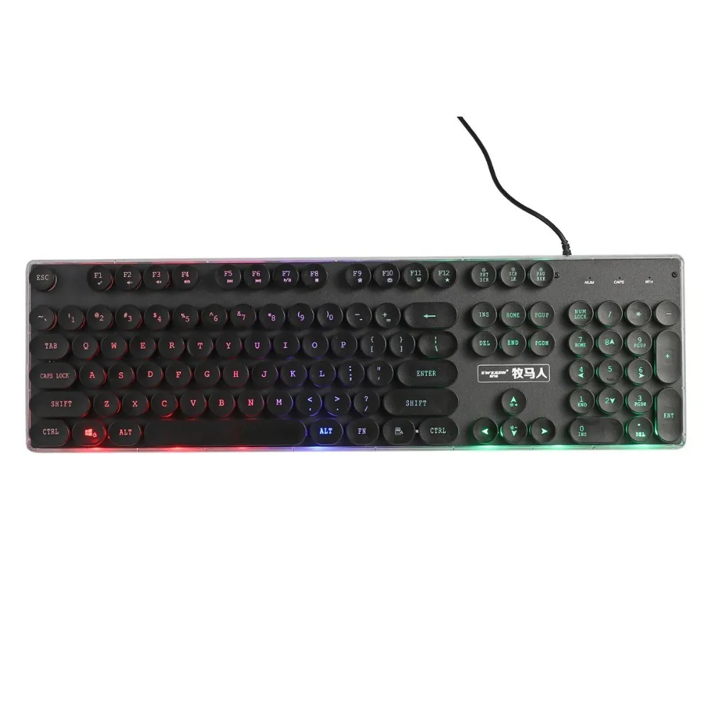 

1KG Backlight Mechanical Feeling Keyboard Gaming Heavy Punk Style Computer Keyboard Gamer Mechanical Feeling for PC