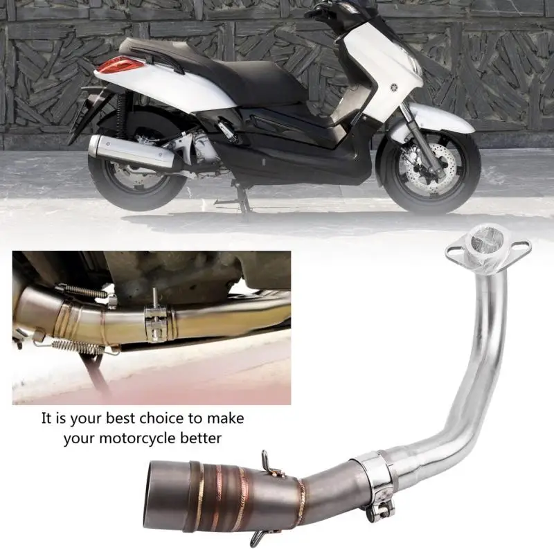 

Motorcycle Full Exhaust System Vent Front Midlle Pipe for Yamaha X-MAX 300 2017-2018 Brand New