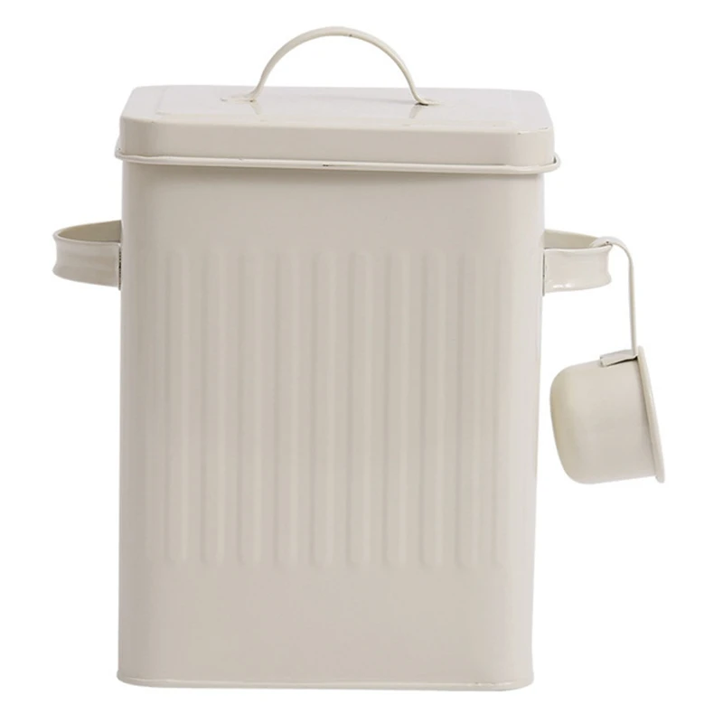 

Kitchen Bathroom Storage Organizer Box 5Kg Grain Rice Storage Container Laundry Powder Bread With Scoop Home Decorr