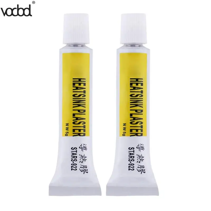 VODOOL Heatsink Plaster Thermal Silicone Adhesive Cooling Paste 2Pcs