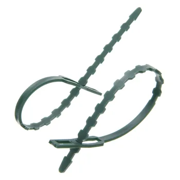 

50Pcs Adjustable Rope Reusable Adjustable Plastic Garden Plant Cable Ties Tree Climbing Support Fixed Lashing Hook