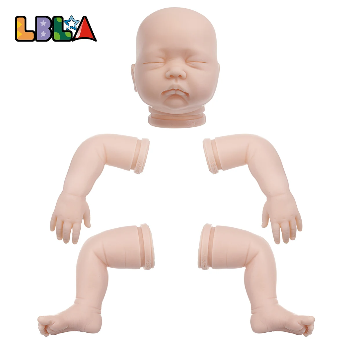 

LBLA DIY Model Kit Soft Silicone Reborn Doll Kit Mold 20inch Handmade Babies Doll Kit Mould Doll Accessories As Christmas Gift