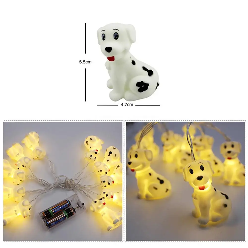 

Lovely Animal Dog Hippo Giraffe PVC Mini LED Light String Kids Room Decor Lamp