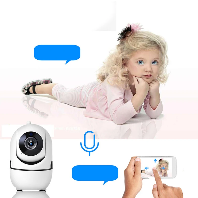 

1080P Wireless Camera Wifi Camera Full HD Wifi Mini Network Video Surveillance Auto Tracking Camera Night Vision Baby Monitor