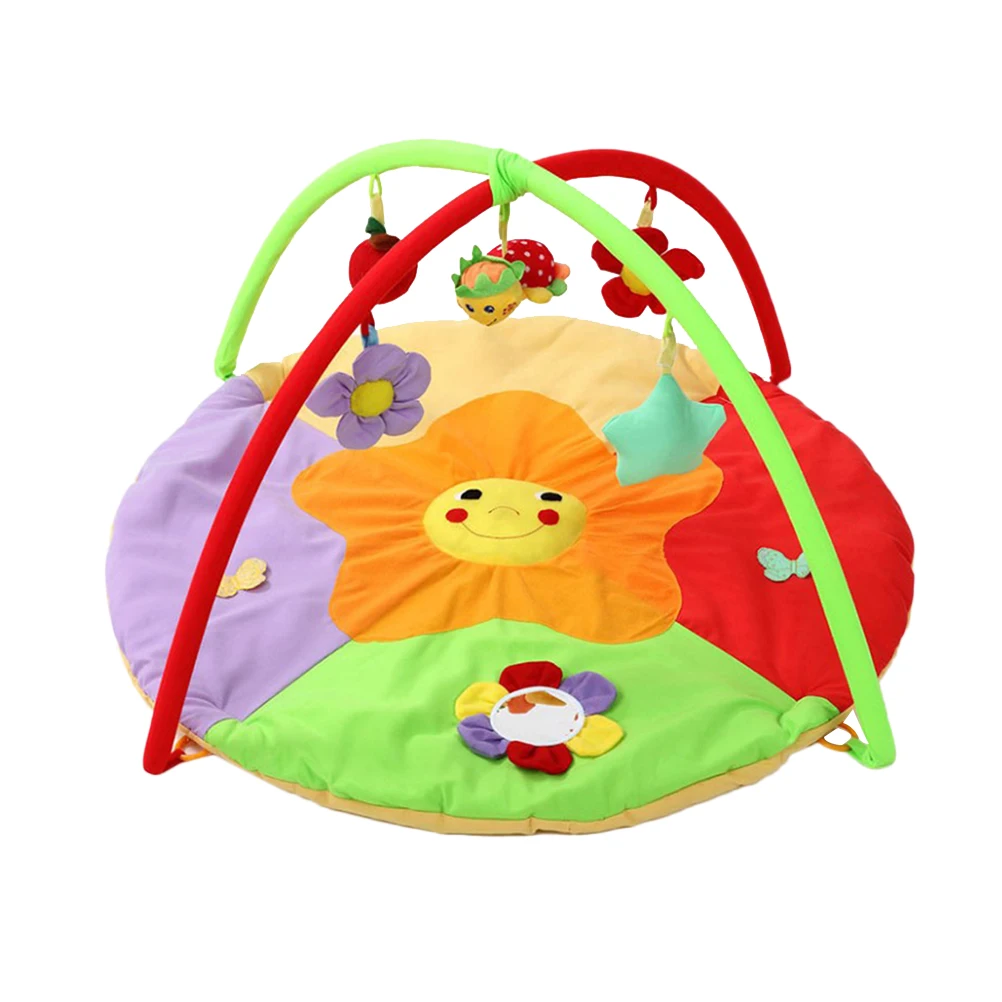 

Baby Toy Gym Mat Play Rug Musical Carpet Children Caterpillar Cushion Protective Fitness With Music Soft Crawling Play Mat