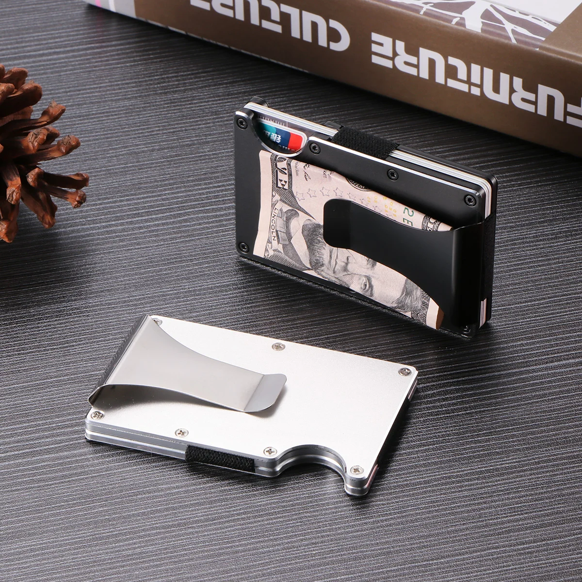 

Carbon Fiber Wallet Metal Wallet Credit Card Holder Metal Card Package