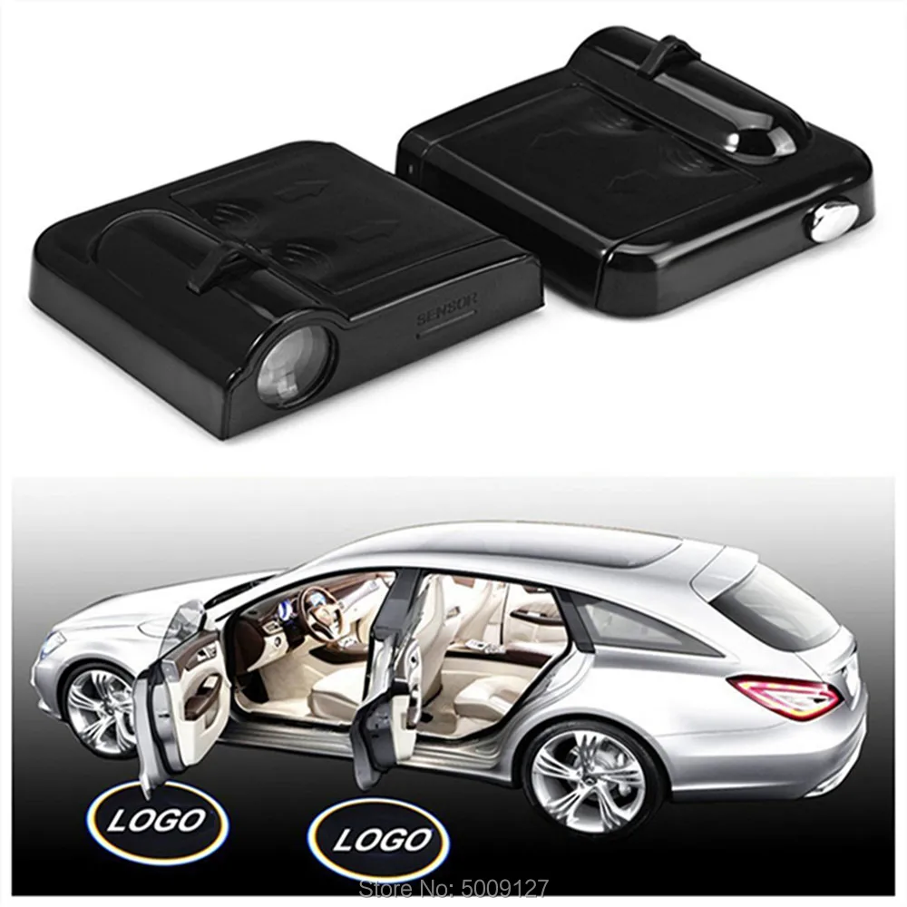 2Pcs LED Logo Laser Projector Lamp Welcome Led Car Door Light For SEAT No Drill Type Ghost Shadow | Автомобили и мотоциклы