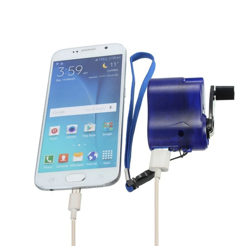 USB аварийное Ручное Зарядное устройство динамо для универсального зарядного