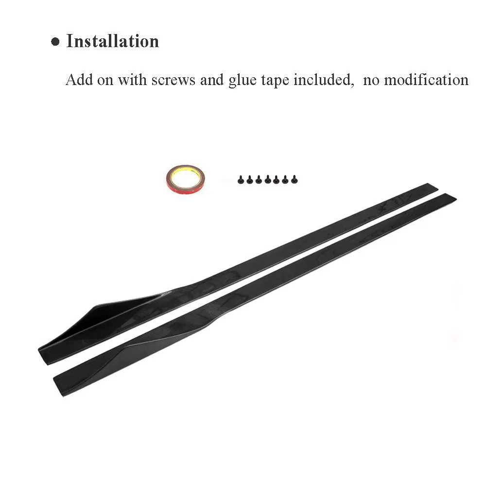 Для BMW F30 F80 F10 G30 F82 M2 M3 M4 M5 Универсальный боковые зеркала юбка 205 см/215 см углеродное