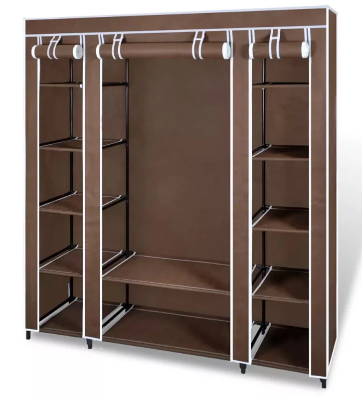 VidaXL tela no tejida armario plegable armario portátil moderno armario hogar tela plegable armario almacenamiento|Guardarropa| - AliExpress