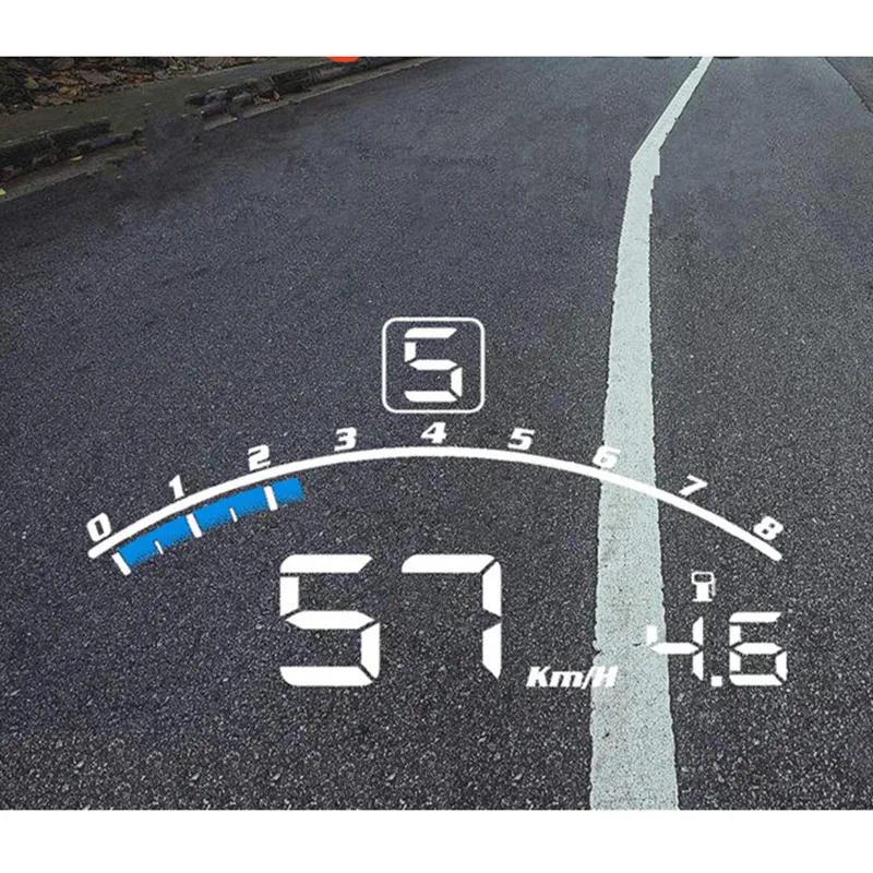 Автомобильный дисплей Hud лобовое стекло Gps спидометр Obd 2 автомобильный