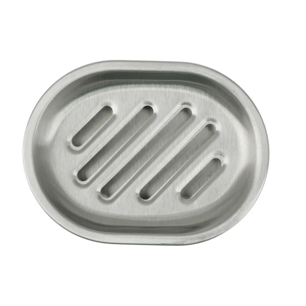 2 قطعة/المجموعة الفولاذ المقاوم للصدأ الصابون مربع أطباق للصابون حامل الحمام تخزين مجموعة أرفف