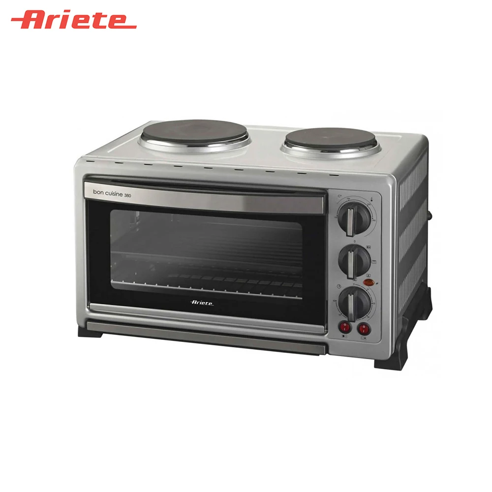 Мини печь Ariete 977 Bon Cuisine цвет серебристый встроенный таймер 3 режима приготовления
