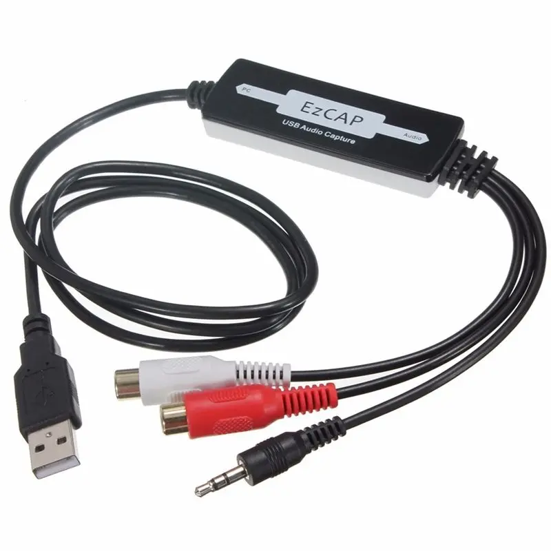 USB аудио захвата карты для виниловых кассетных лент в цифровой MP3 конвертер