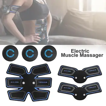 

Unisex Electric Muscle Massager Smart Fitness Abdominal Training Weight Loss Stickers USB Rechargeable Muscle Fitness Machine