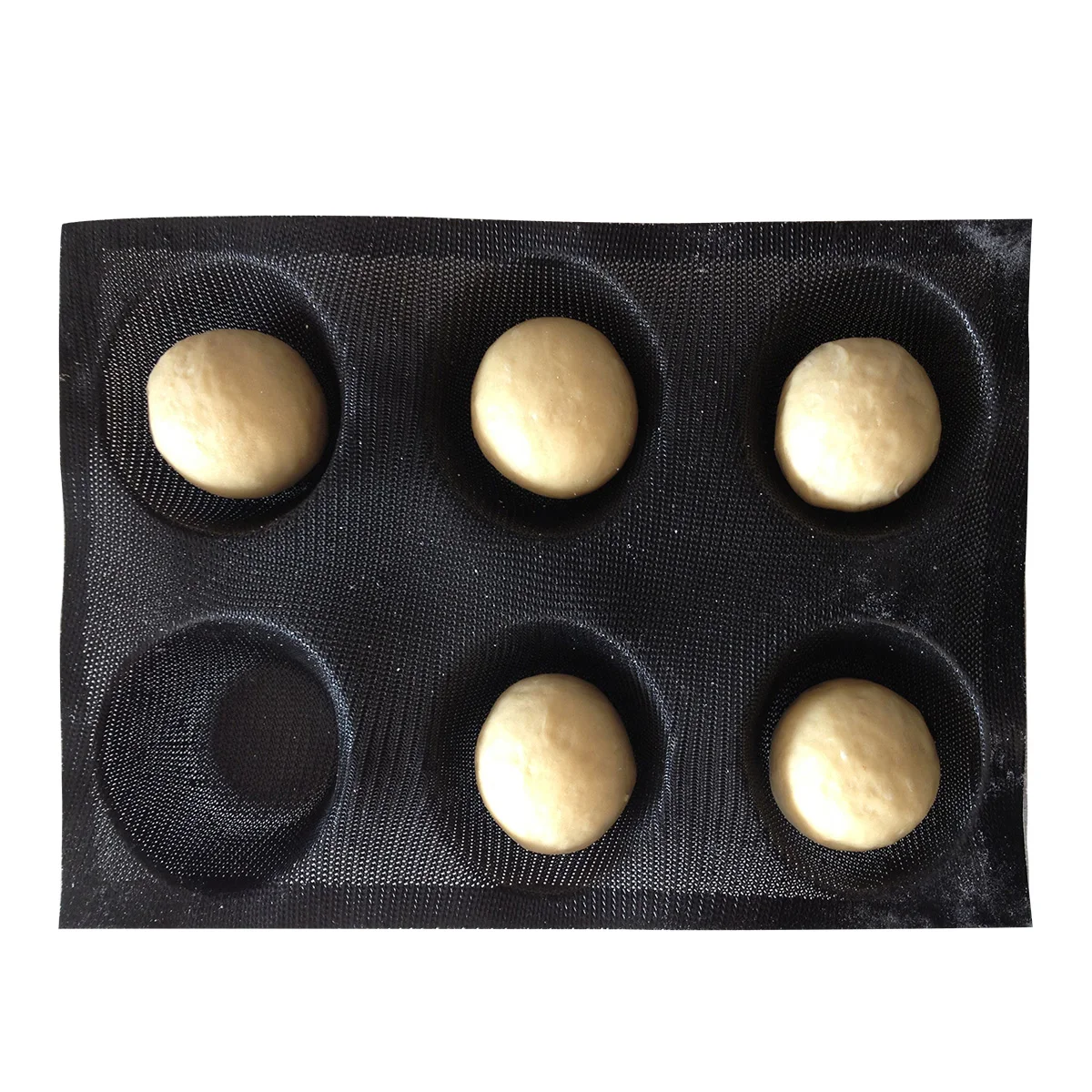 

Bluedrop silicone bread forms muffin shape bun bread molds tartlets perforated mesh baking sheets non stick moulds