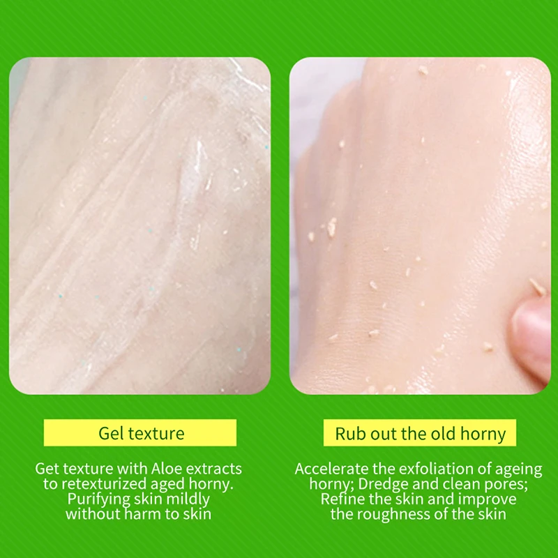 BEOTUA 100% Aloe Plant Extract Facial Cleanser Hyaluronic Acid Moisturizing Exfoliator Brightening Peeling Cleansing Skin Care