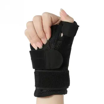 

Thumb Protective Brace Support Splint Thumb Joint Sprain Guard for Right and Left Hand Black a