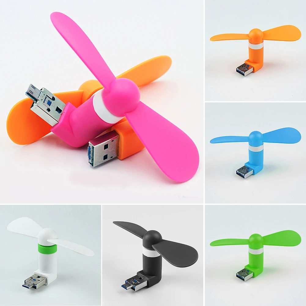 

Practical Fashion USB Gadget Portable Summer Micro USB Cooling Fan For Xiaomi Android