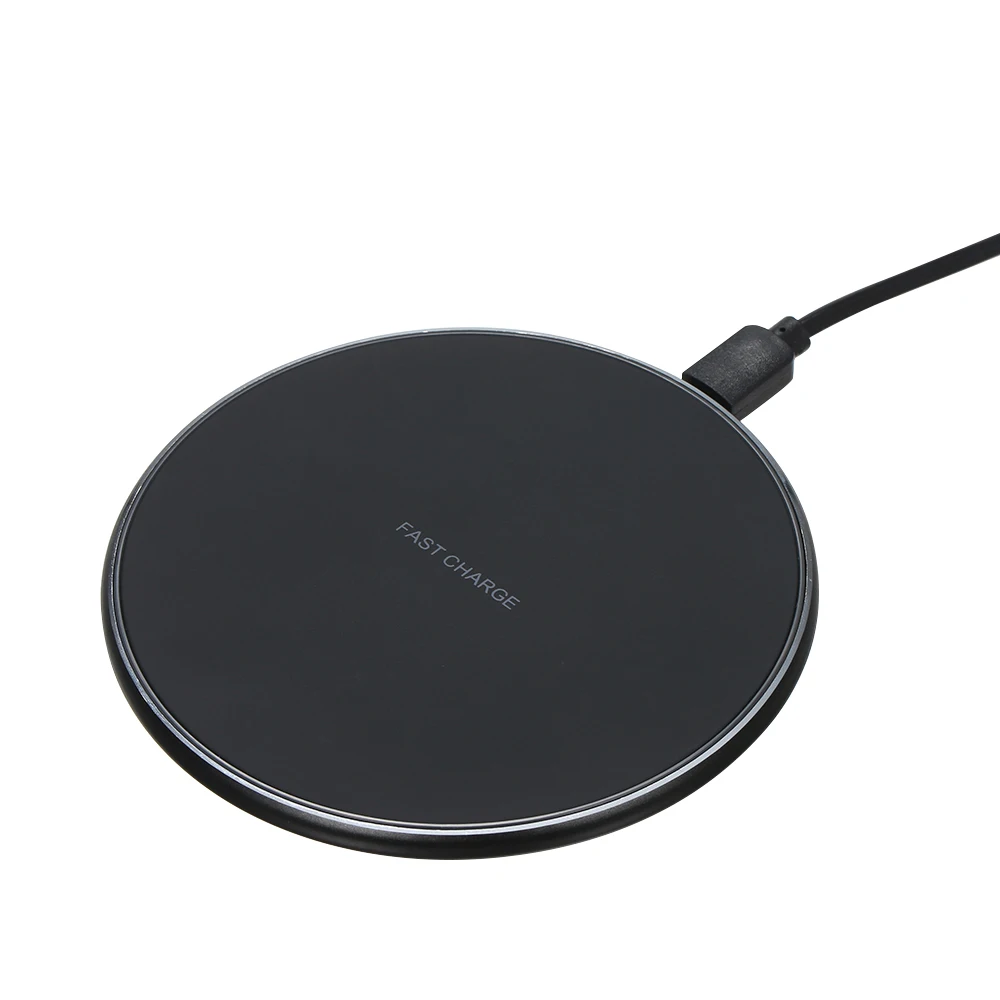 

Portable 10W Qi Wireless Charger Rounded QC3.0 Wireless Charger Fast Intelligent Wireless Charging Pad for Smart Phones