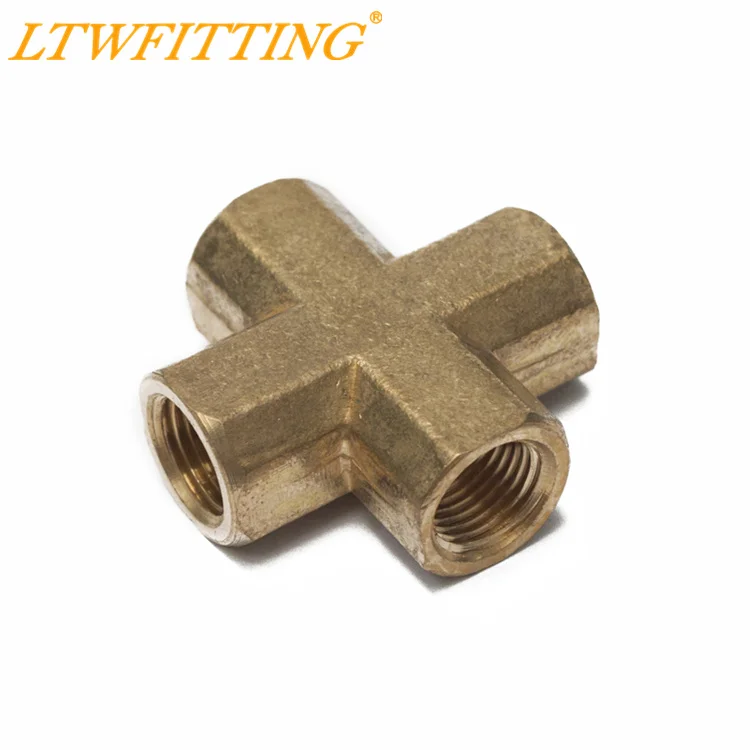 LTWFITTING латунные трубы женские поперечные фитинги 1/8 &quotNPT 4-полосная топливная