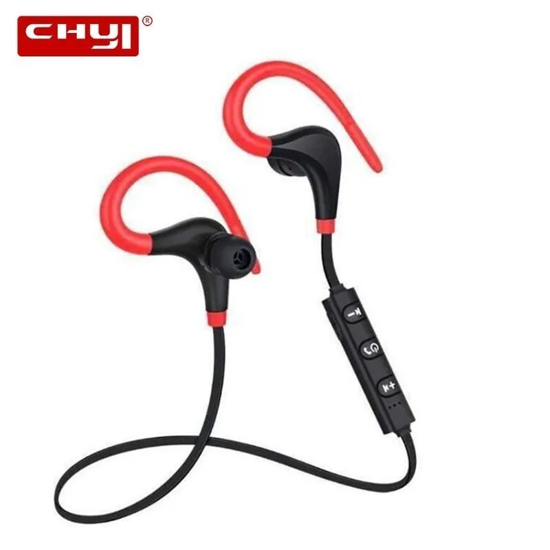 Chyi Bluetooth гарнитура большой рог Спортивная силиконовая Дизайн звук Hd голосовые