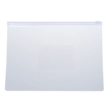 Прозрачно-белый Размеры A5 Бумага ползунок застежка папки сумки для файлов 20 шт