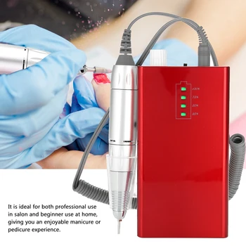 

Portable Rechargeable Electric Nail Drill Machine 30000 RPM Cordless Manicure Machine Nails Tool