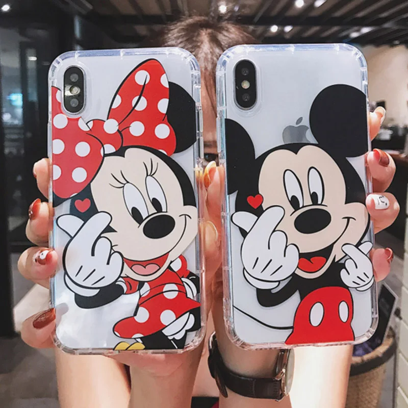 Mickey Minnie Donald Daisy Duck Phone Case For iPhone X 8 7 Plus TPU Cartoon Soft Back Cover 6s XR XS MAX |