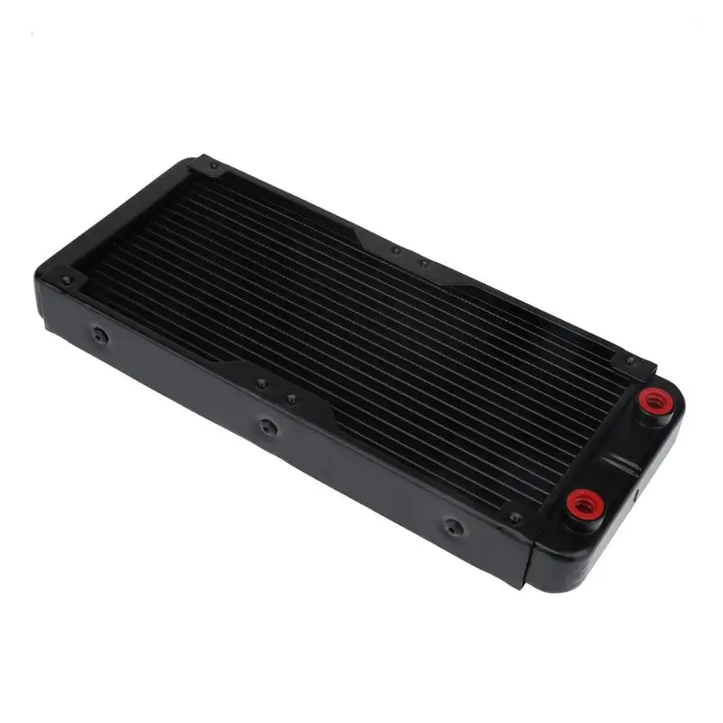 240mm 18-трубки Алюминий сплава компьютерный кулер для воды PC чехол водяного