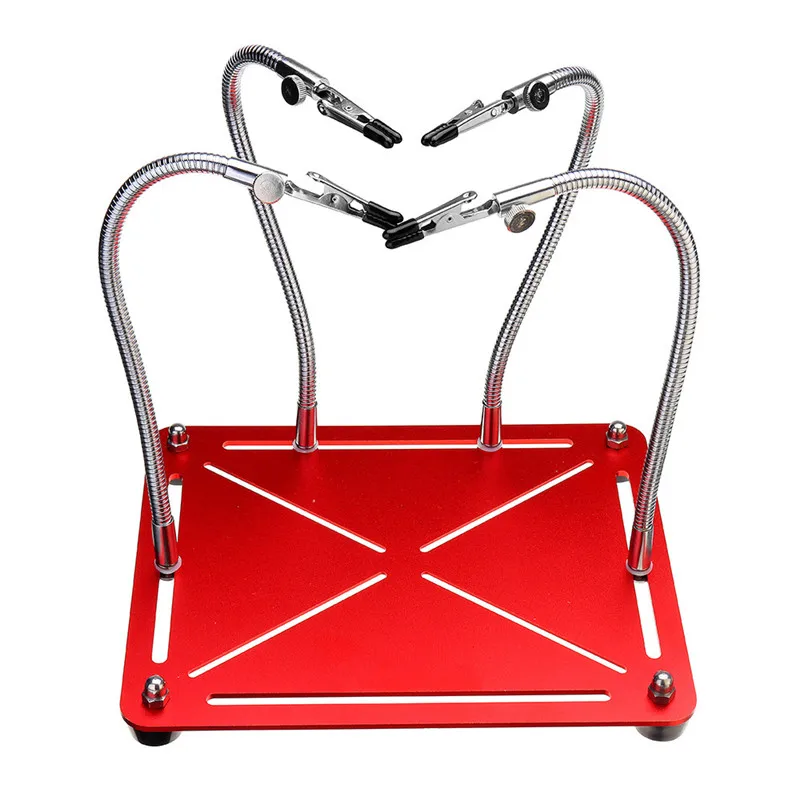 

DANIU Universal Strange Metal 4 Arms Soldering Station CNC Base PCB Fixture Third Hand Welding Tools For Soldering Work
