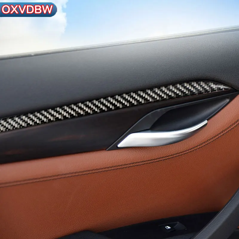 Для BMW X1 E84 4 шт. карбоновое волокно для украшения дверей автомобиля Панель рамка