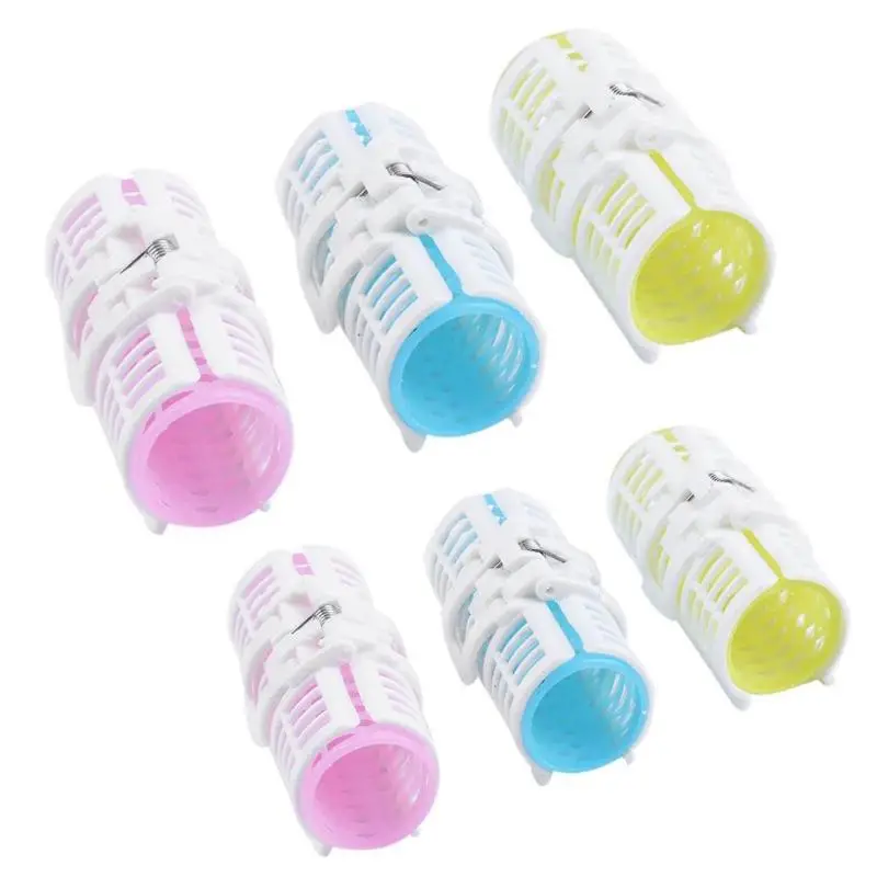 

3pcs Multifunctional Plastic Hair Drum Clip Wave Bars Corn Hair Curling DIY Curler Clamps Hair Rollers Roots Perm Styling Tools