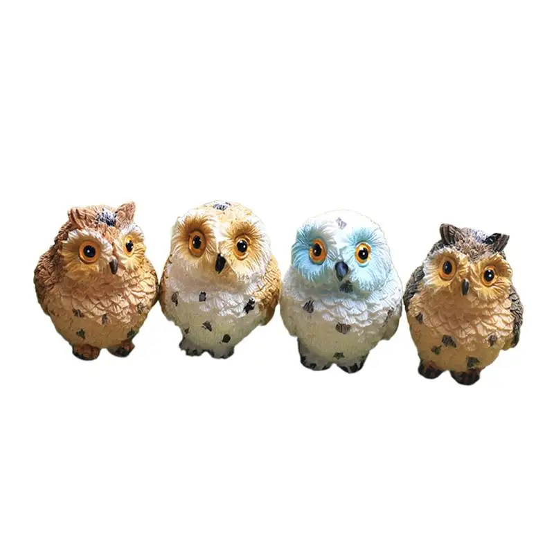 

WINOMO Resin Mini Miniature Exposed Owl Pattern Garden Creative Home Mediterranean Micro Landscape Decor Craft Ornament